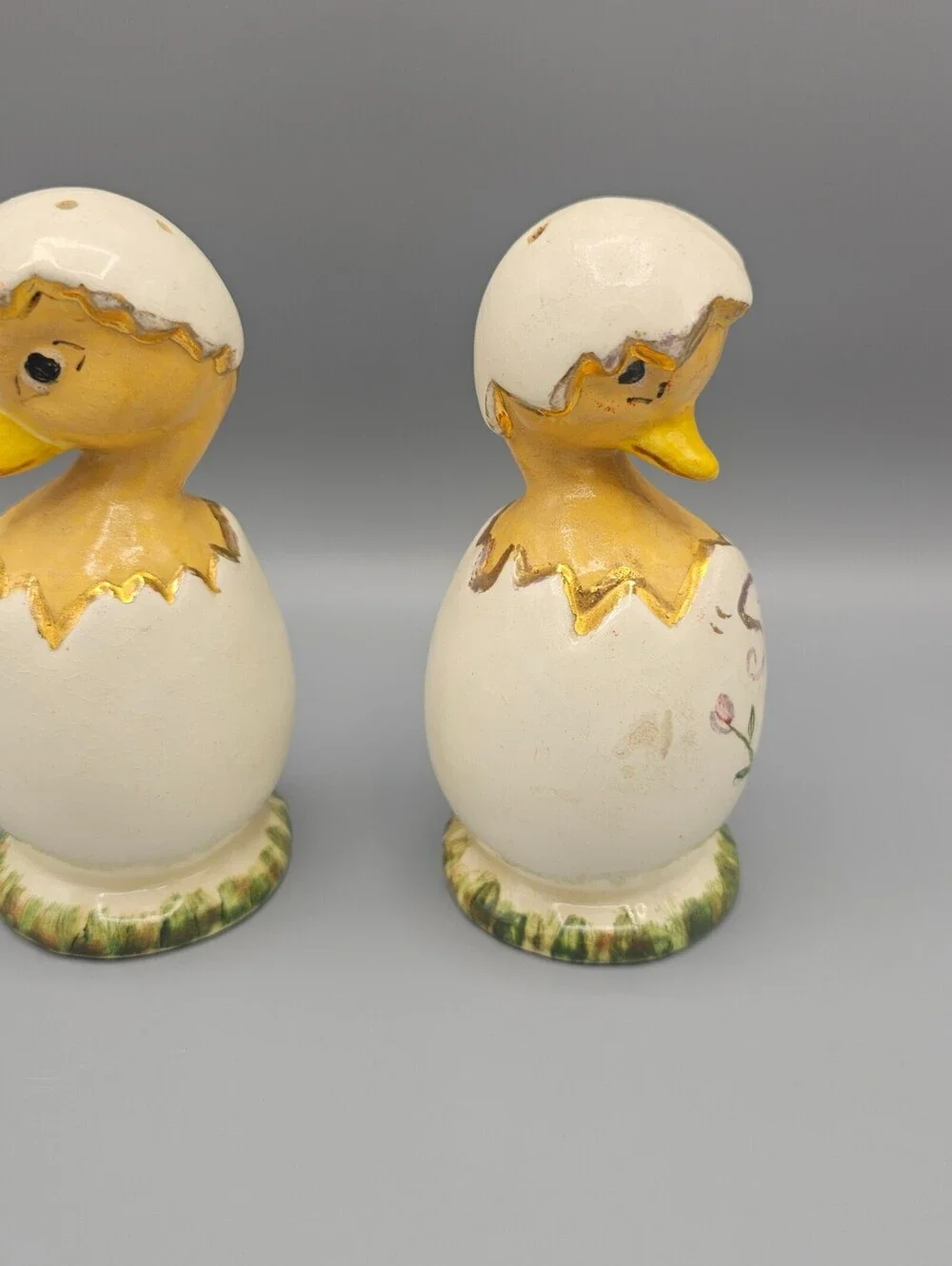 Vintage Ceramic Duck Salt and Pepper Shakers Set